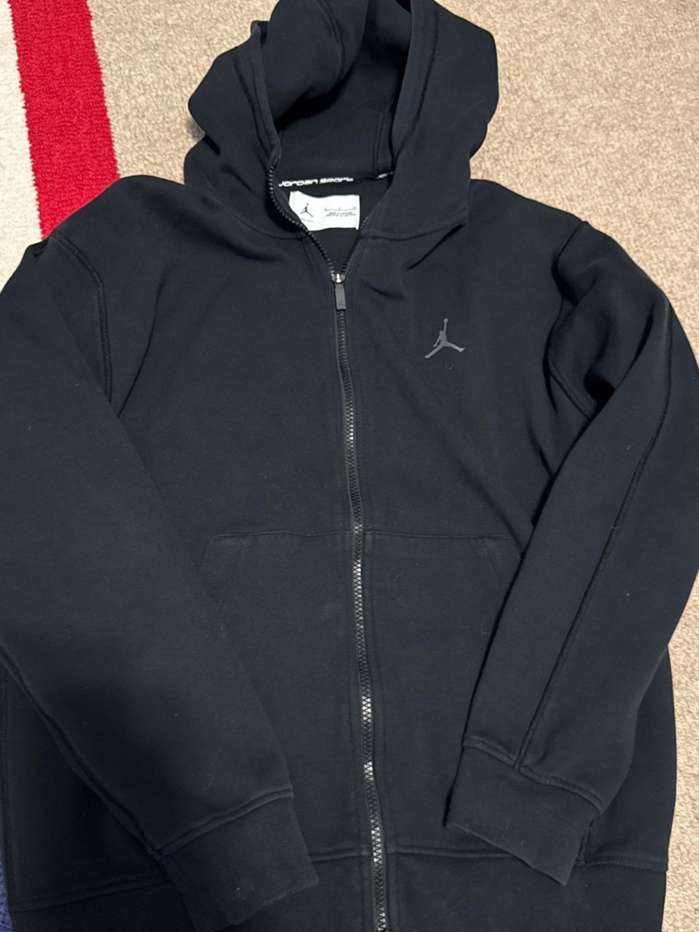 Mens black zip up hoodie
